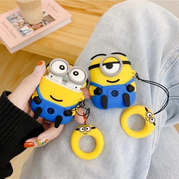 Minion Dave Stuart Silicone Airpods Cases Way